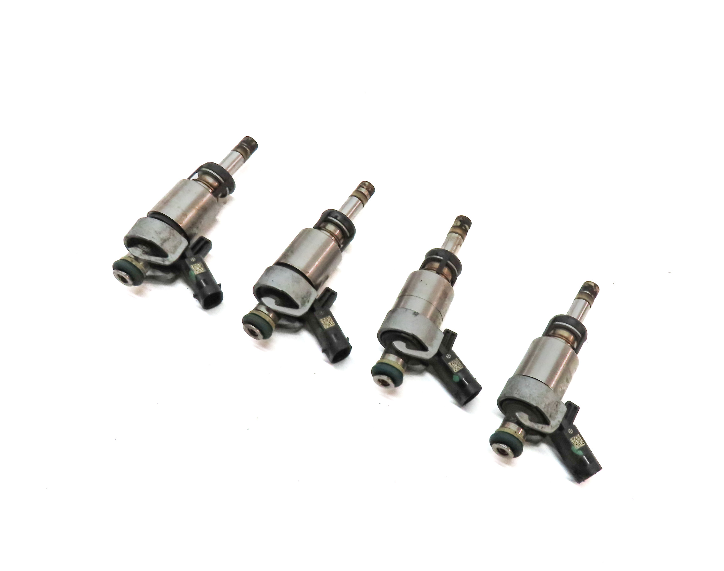 08-17 AUDI A3 A4 A5 A6 Q5 TT (8P B8 8K 8T 8R MK2 C7) 2.0L FSI FUEL INJECTOR SET4 — exact item pictured